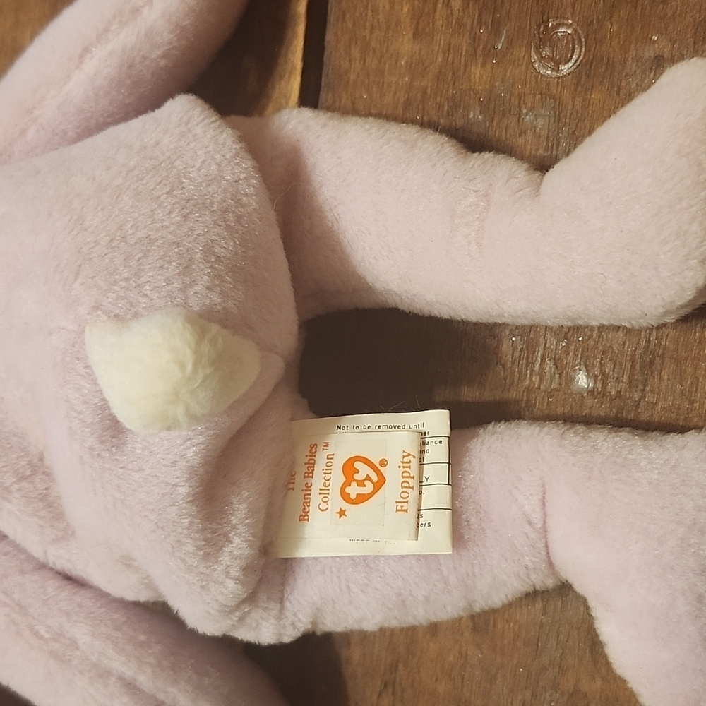 Ty "Hoppity" the Easter Bunny Beanie Baby, Vintage, Rare and Retired - Picture 6 of 6